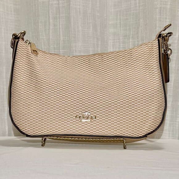 COACH Legacy Jacquard Chelsea Convertible Crossbody Shoulder Bag Beechwood 28892 - Picture 6 of 16